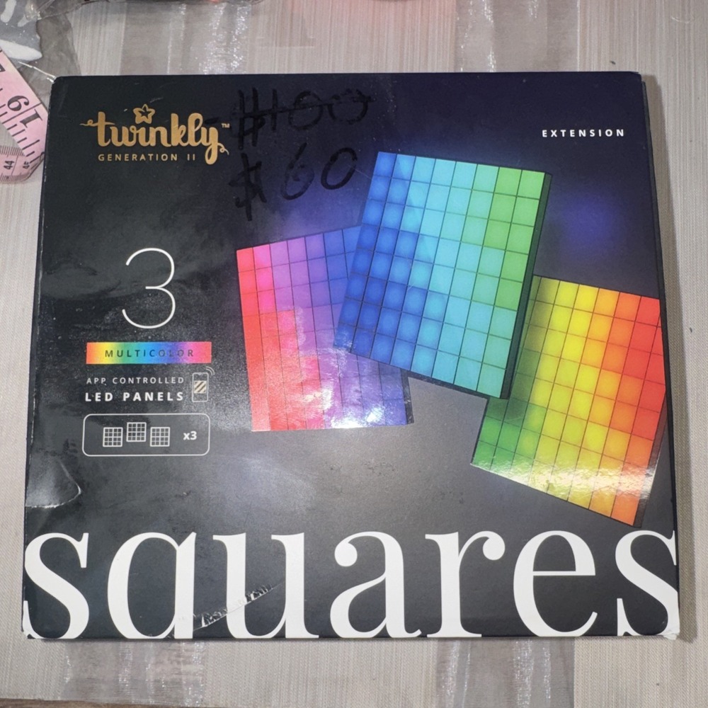 NEW Twinkly Squares LED Panels Extensions LED Panel Light 3‎ Extension Tiles